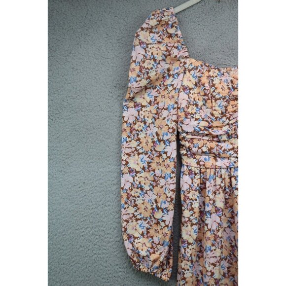 Band of the Free Sweetheart Neckline Long Sleeves Midi Dress-Small-Cottagecore - Picture 4 of 13